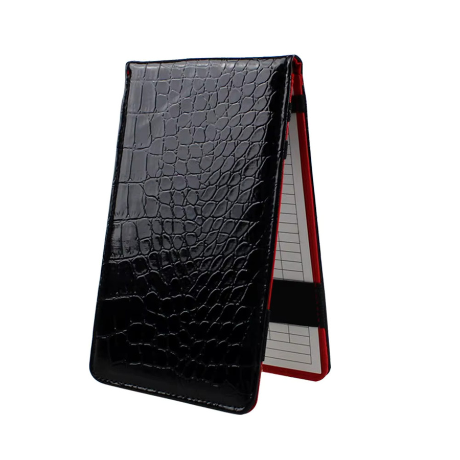 PGM Yardage Book Cover Golf Scorecard Holder mit Bleistiftschlaufe und Gummibändern in Rot - Bild 4