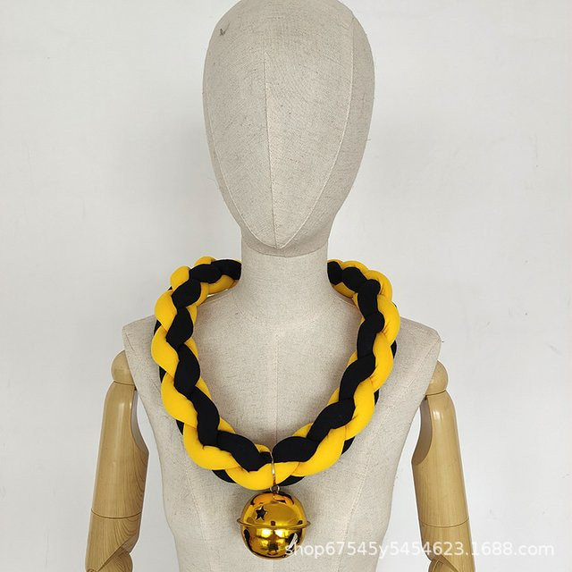 Halsband-Halskette, geflochten, 2-farbige Glocke, 60 cm, Unisex - Bild 1