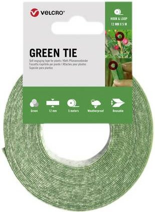 VELCRO Green Tie selbstschließendes Klettband in Grün, Länge: 5 m, Breite: 12 mm - Bild 1
