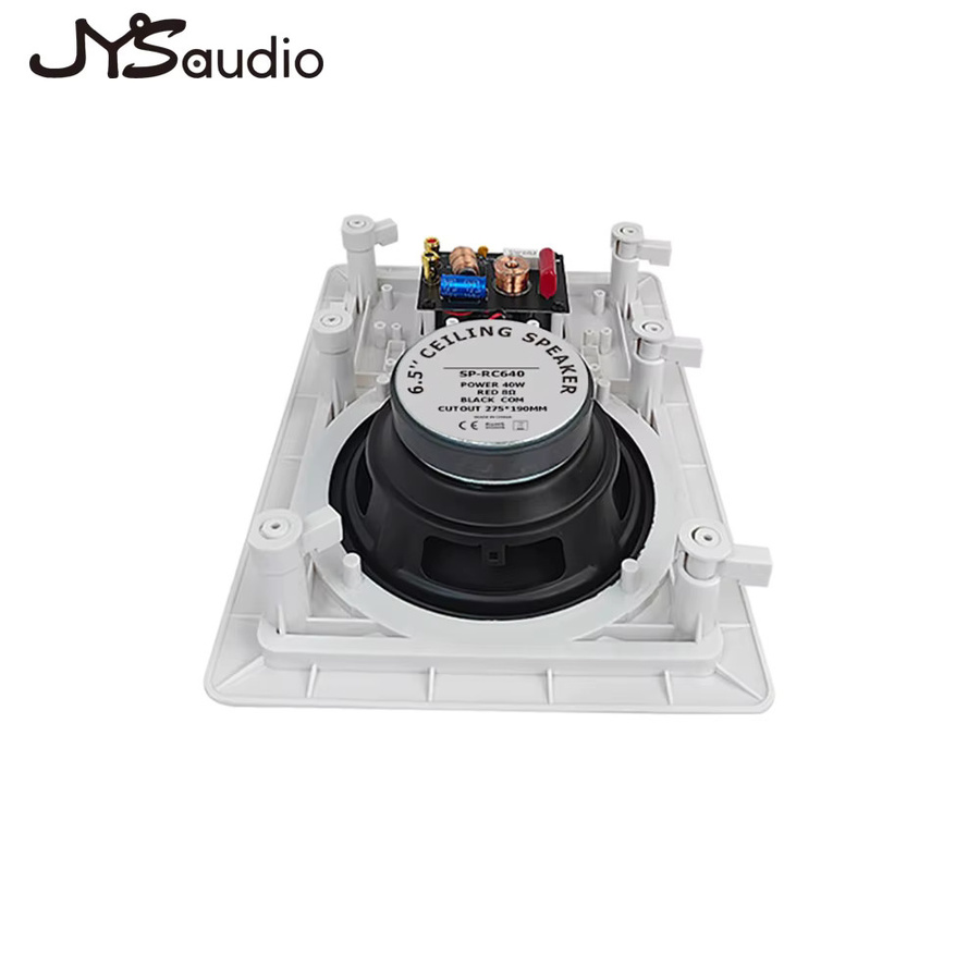 JYSaudio Wandlautsprecher Weiß: Passiver Zwei-Wege-Lautsprecher mit 6 Zoll Woofer und Hochtöner, 8 Ohm für Heimkino und Beschallung - Bild 2