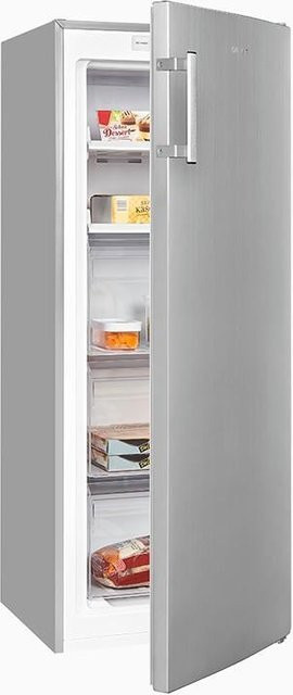 Exquisit NoFrost Gefrierschrank GS231-NF-H-040C in Silber, B/T/H: 54 x 60 x 143 cm, 161 l - Bild 1