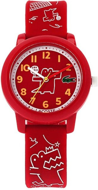 Lacoste Analoguhr, Kunststoff, Rot, Kinder - Bild 1