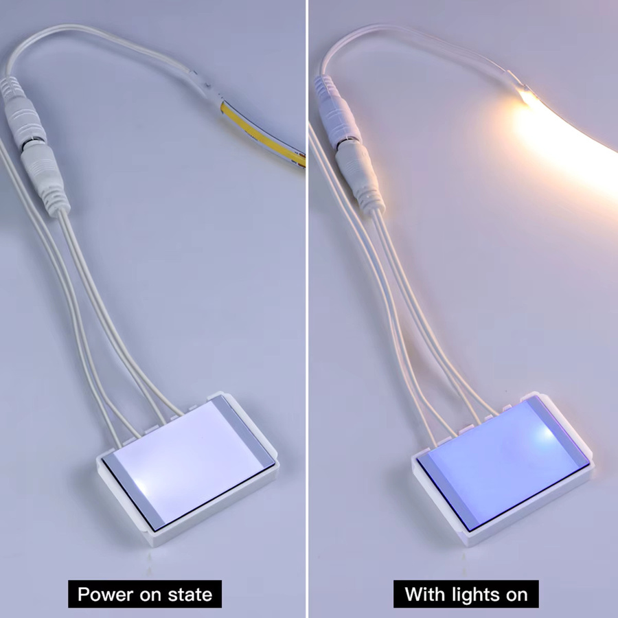 AIMENGTE LED Touch Dimmschalter für Badezimmerspiegel, 5V USB Anschluss, Weiß - Bild 2