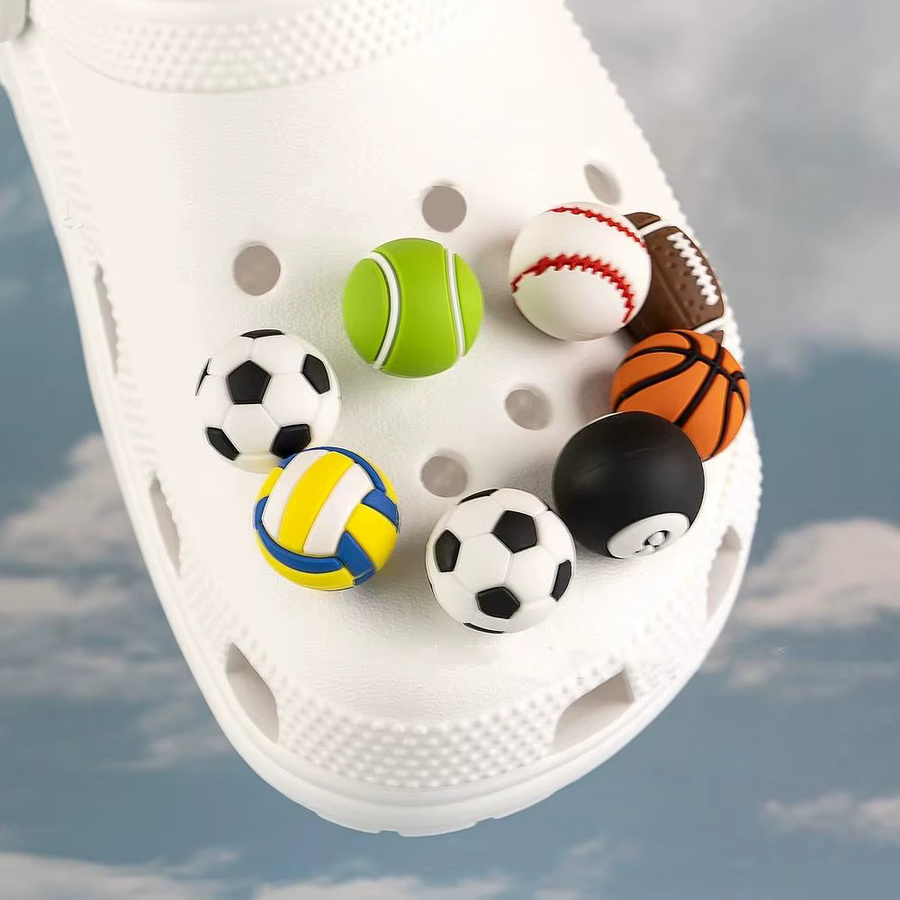 Lanxi League Schuh-Charms, Basketball Fußball Serie, Kinder - Bild 1