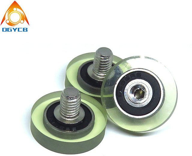 PU-beschichtete Rolle mit M6-Schraube für Schubladenführungen, Außendurchmesser: 22 mm, Modell PU69622-5C1L8M6 - Bild 1