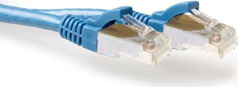 ACT Cat6a SFTP Patchkabel LSZH Snagless mit RJ45 Steckern, Blau, 20 m - Bild 1