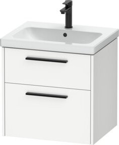Duravit Waschtischunterschrank D-Code in Weiß, B/T/H: 58,4 x 46,0 x 55,5 cm - Bild 1