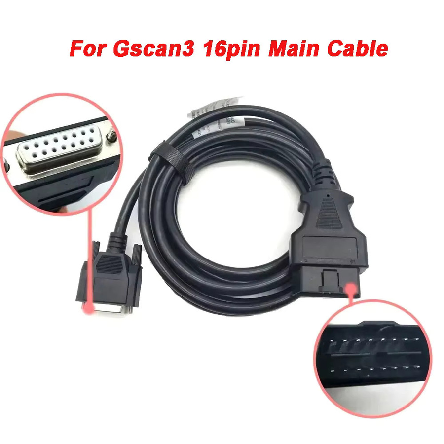OBDOK Gscan3 OBD2 Hauptkabel 16PIN Diagnosetool Testkabel für Schlüsselprogrammierer G1PDDCA001 G1PDDCA006 in Schwarz - Bild 2
