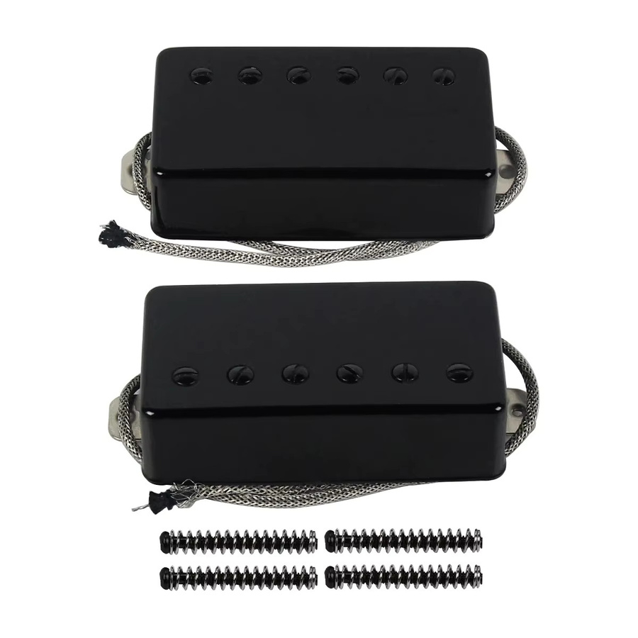 FLEOR Alnico 5 Humbucker LP Gitarren-Pickup-Set für Hals und Brücke in Schwarz - Bild 6