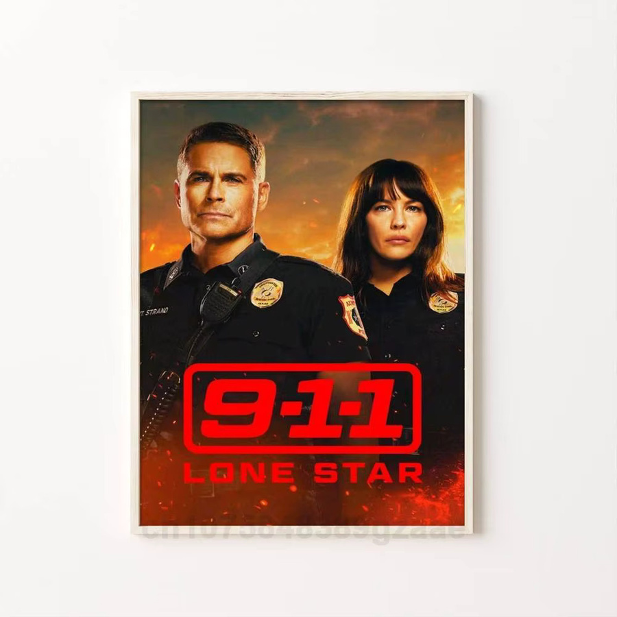 Moetch Poster-Aufkleber Motiv Hot TV Show 9-1-1, wasserfester Wandaufkleber für Wohnzimmer und Schlafzimmer, Mehrfarbig, B: 15,0 cm, H: 10,0 cm - Bild 7
