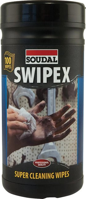 Soudal Swipex Reinigungstücher in Schwarz, 100 Stück - Bild 1