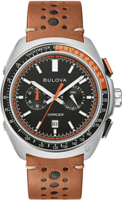 Bulova Chronograph Herrenuhr, Quarz, Edelstahl, 42 mm, Schwarz, 10 ATM - Bild 1