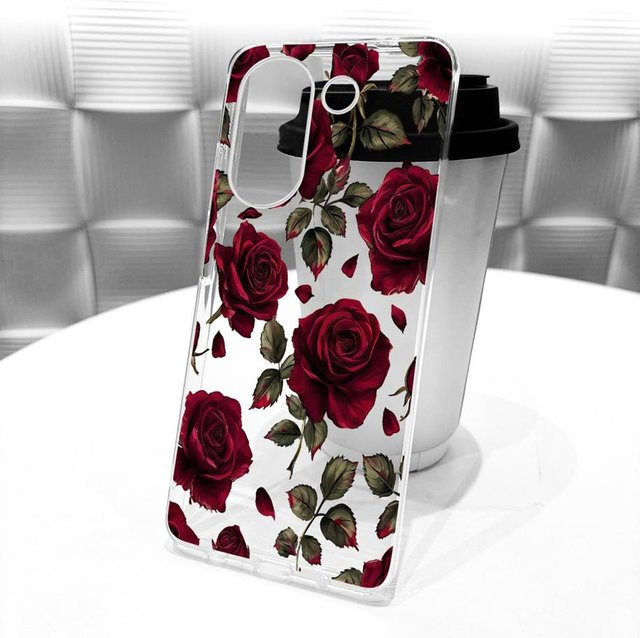 Transparente Silikon Schutzhülle mit Blumenmuster für Xiaomi Poco X8 Pro und Poco X8 Pro Max - Bild 1