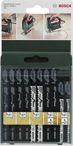Bosch Stichsägeblatt-Set T-Schaft mit 10 Teilen für Holz in Multicolor - Bild 1