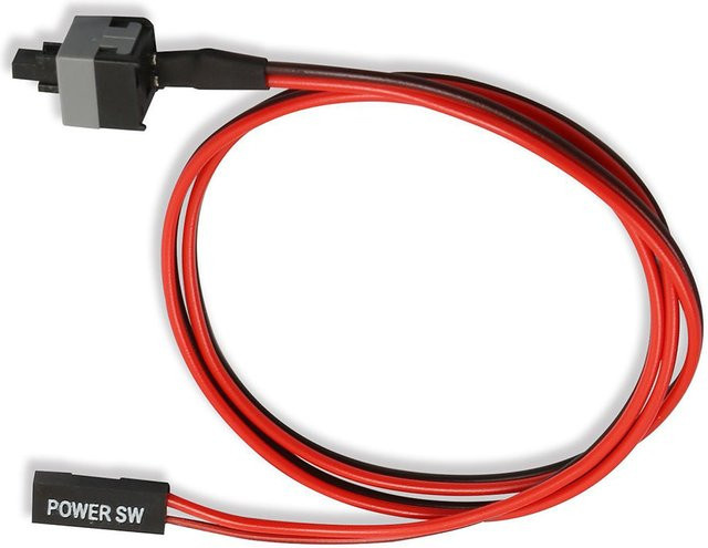 OULLX Computer Power Reset Switch Kabel für PC Motherboard I/O Knopfschalter in Rot - Bild 1