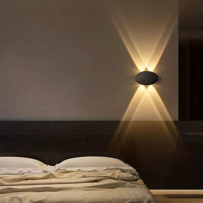 SUNMEIYI LED Wandleuchte oval, IP65 wasserdichte Außen- und Innenleuchte für Hof und Treppe, warmweißes Licht 3000K, 4W - Bild 3