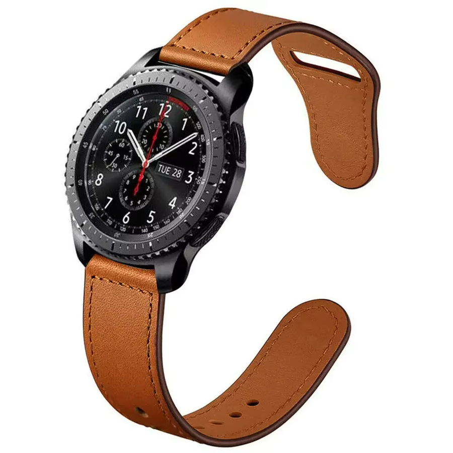 Uhrenarmband Leder, 20mm 22mm, Samsung Galaxy Watch, Huawei Watch GT - Bild 1