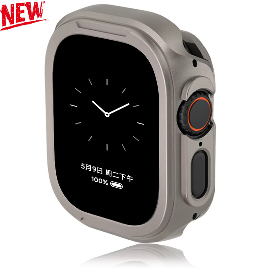 CAOWTAN Schutzgehäuse für Apple Watch, Legierung, PC-Abdeckung, Unisex - Bild 7