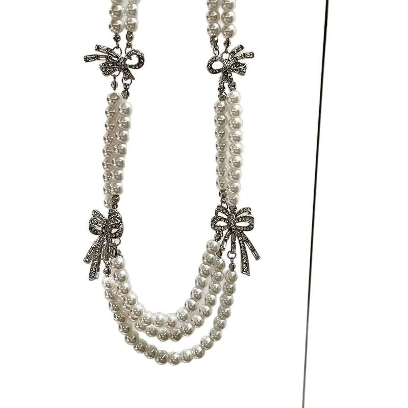 DINGABIYU Halskette, Silber, Perle, Diamant - Bild 5