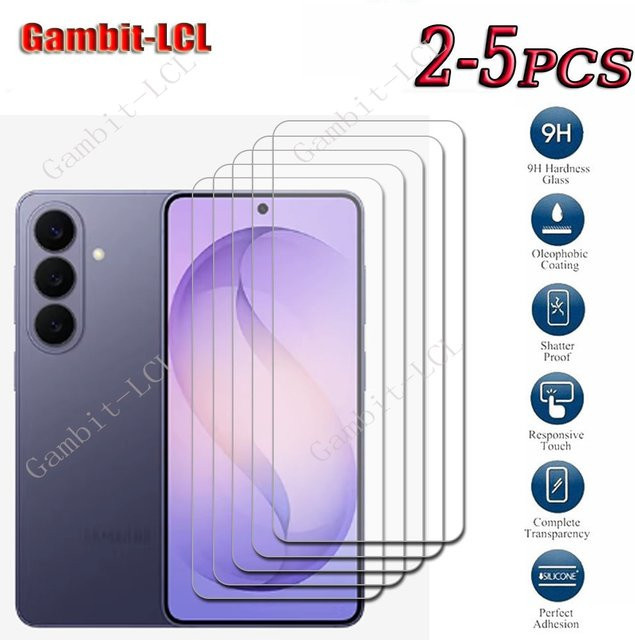 Samsung Galaxy S26 Ultra Displayschutzfolie aus 9H HD gehärtetem Glas, transparent, 2-5 Stück - Bild 1