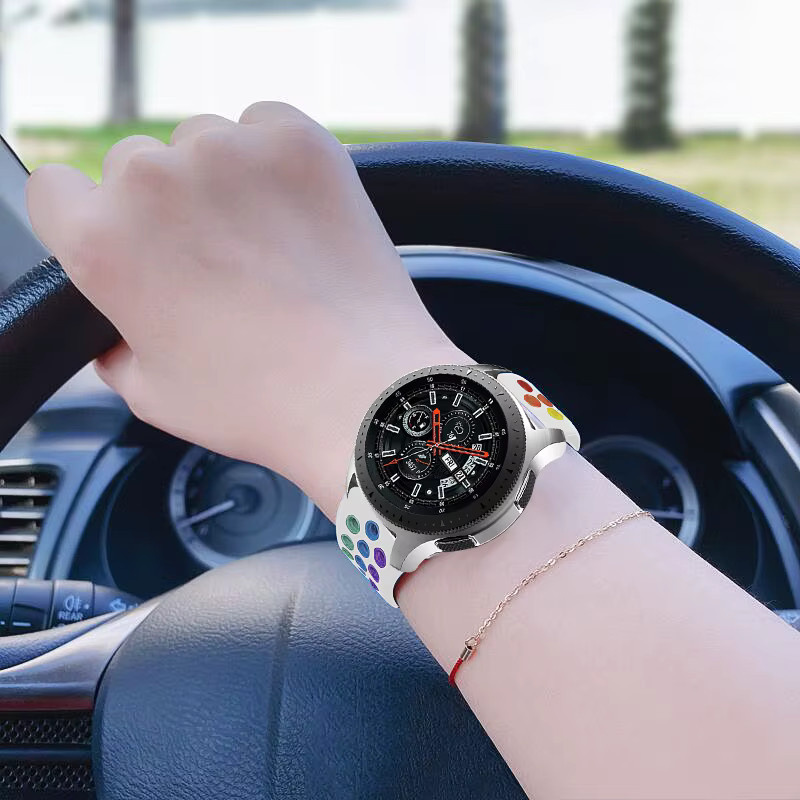Uhrenarmband Silikon, Weiß, Unisex - Bild 2