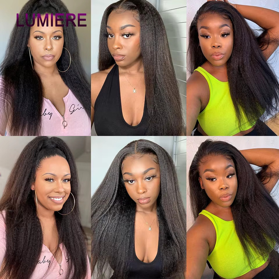 Lumiere Hair Kinky Yaki Echthaar-Bündel, Brasilianische Haarverlängerung - Bild 3