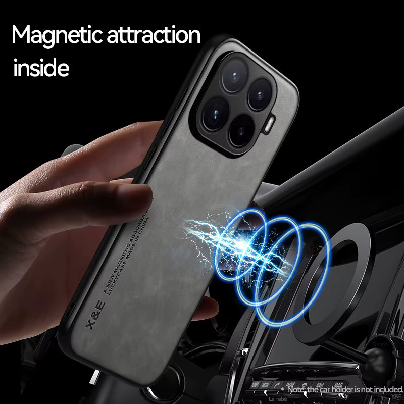 Stoßfeste Magnetische Schutzhülle für Xiaomi Mi 17T Pro 5G mit Autohalterung in Green und Grey - Bild 3