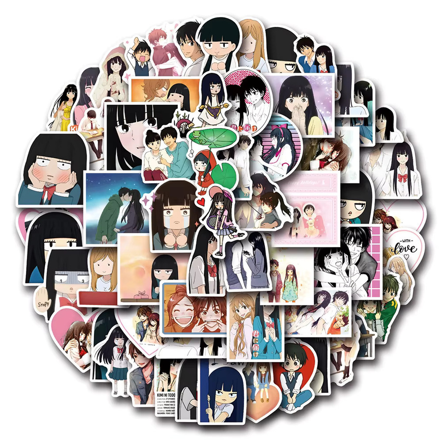 Bandai Kimi ni Todoke Aufkleber, Cartoon Kuronuma Sawako Anime-Sticker - Bild 3