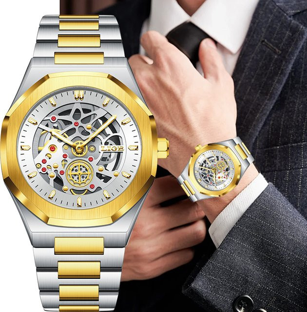 LIGE Chronograph, Quarz, Edelstahl, Herren - Bild 1