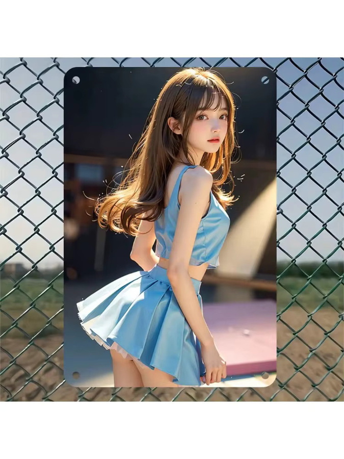 CIFBUY Retro Anime Blechschild Vintage Metall Wanddekoration Mehrfarbig B: 30,48 cm, H: 20,32 cm - Bild 6