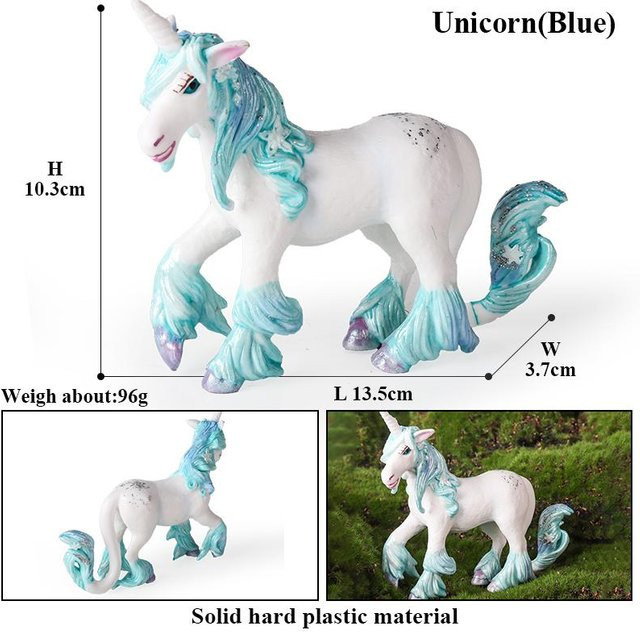 Oenux Mythischer Regenbogen-Pegasus, Tierfiguren Modell, Grau, ab 3 Jahre - Bild 1