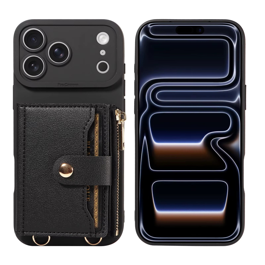 Leder-Handyhülle Cove für Samsung Galaxy A-Serie in Schwarz - Bild 1