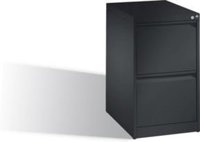 C+P Hängeregistraturschrank Acurado DIN A4 mit 2 Schubladen, Schwarzgrau - Bild 1