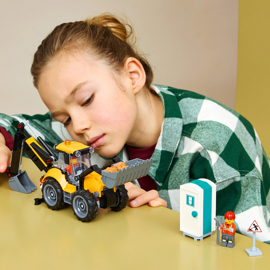 LEGO City Gelber Baggerlader Baufahrzeug ab 7 Jahren - Bild 4