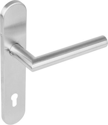 Intersteel Türdrücker aus Edelstahl in Silber, B/H: 21,9 x 4,05 cm, Tiefe: 0,9 cm, PZ92 mm - Bild 1