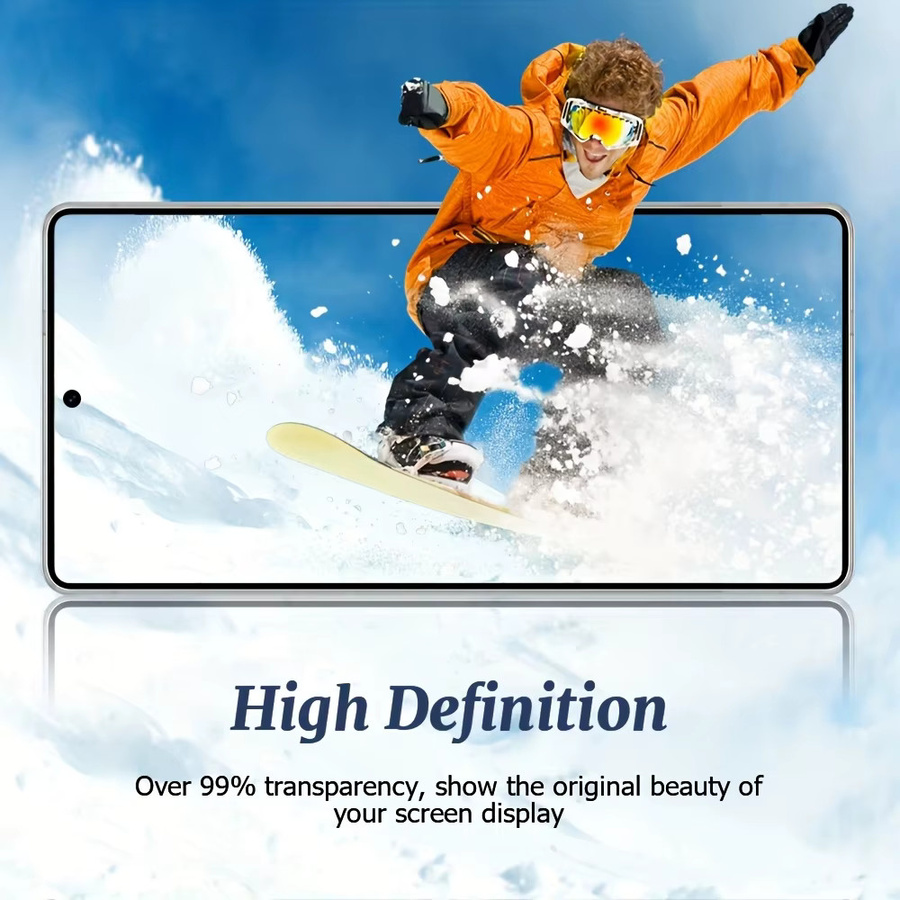 Samsung Galaxy S25 Ultra Displayschutzfolie Set mit 3 Displayschutzfolien und 2 HD-Objektivfolien, transparent, 6,9 Zoll, unterstützt Fingerabdruckerkennung - Bild 6