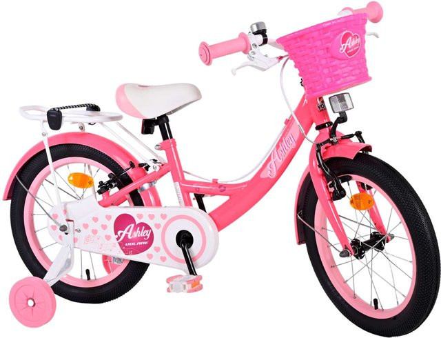 TPFSports Ashley Kinderfahrrad, Mädchen, 16 Zoll, Rosa/Rot, 2 Handbremsen - Bild 1