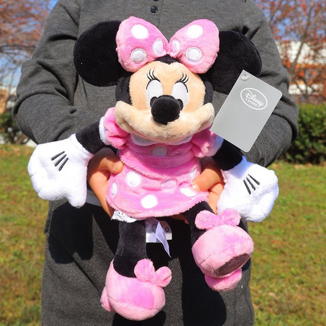 Bandai Disney Minnie Maus Plüschtier, Rosa, 30cm - Bild 1