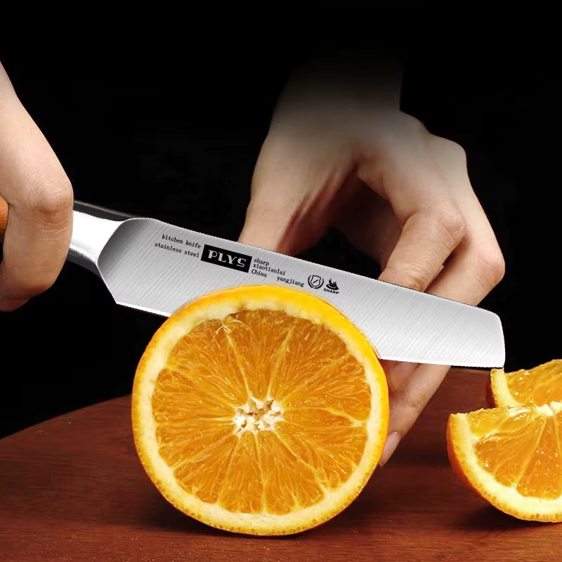 Hochwertiges PLYS Schälmesser aus Silber und Holz für Obst und Gemüse - Bild 2