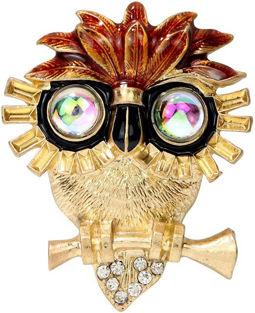 YIRAN Jewelry Eulenbrosche, Anstecknadel, Damen - Bild 1
