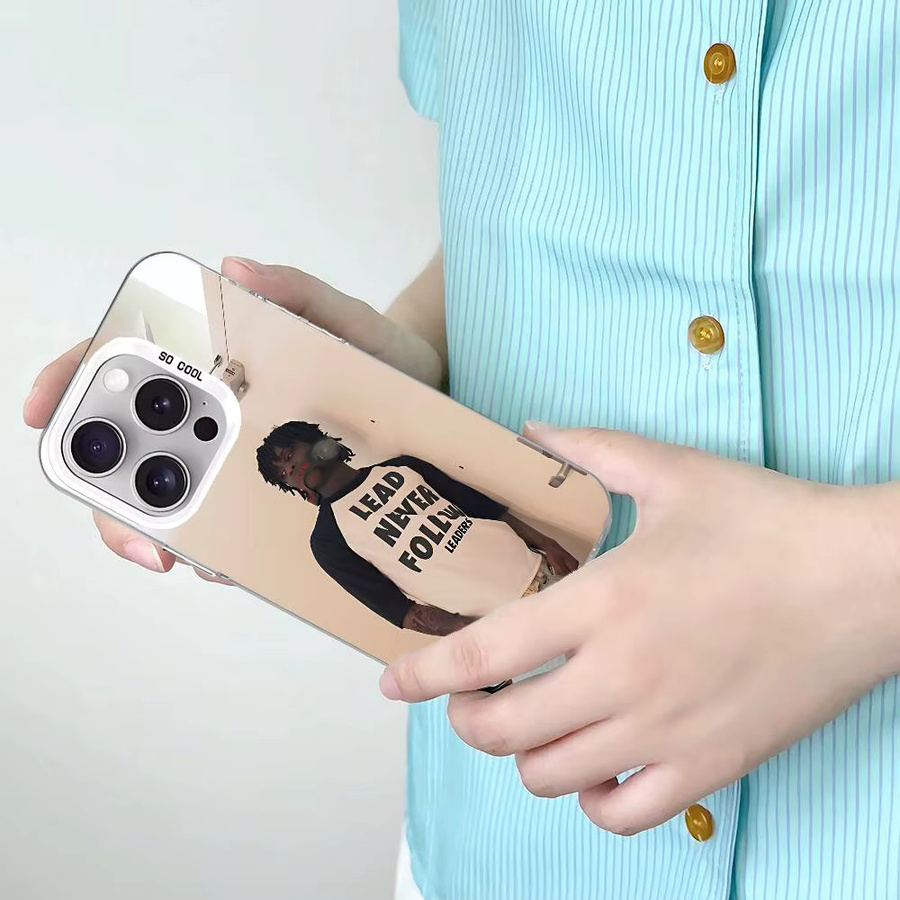 Mesuca Stoßfeste Handyhülle Chief Keef G-GLO G-GANG für iPhone 17 16 15 14 13 12 11 Pro Max X XS XR in Silber - Bild 6