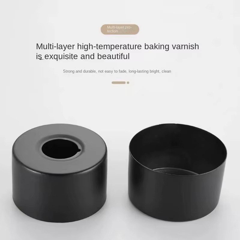 2er-Set Wandabdeckungen für Wasserrohre aus Edelstahl in Schwarz mit Chrom-Finish für Dusche und Bad - Bild 4