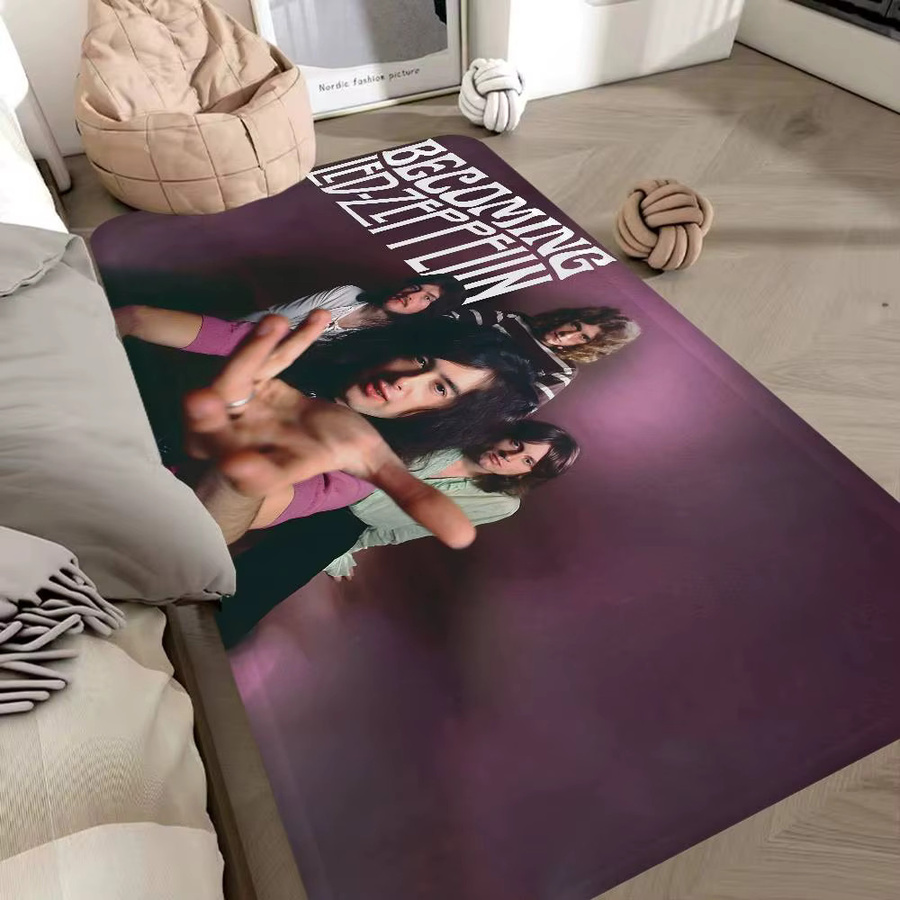 Singer L-Led Z-Zeppelin Flurteppich im Boho-Stil, rutschfester Teppich in Multicolour für Schlafzimmer und Flur, B/T: 60 x 40 cm - Bild 3