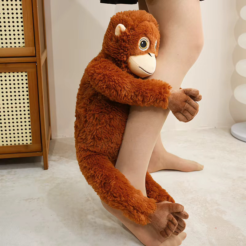MIAOOWA Orang-Utan Plüschtier, Rucksack Schultertasche, Puppe, Braun - Bild 2