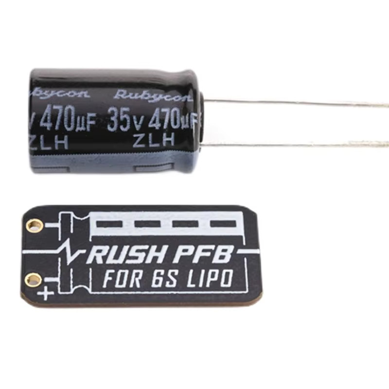 RUSHFPV RUSH PFB LITE Power Filter Board mit 35V 470UF Kondensator für 6S LIPO FPV Brushless ESC Stacks in Schwarz - Bild 2