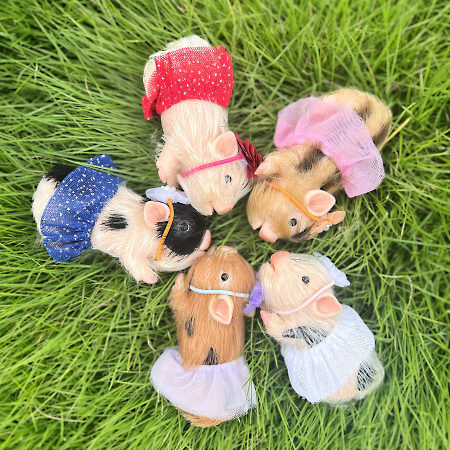 AnjoDoll Silikon Ferkel Reborn Puppe, Mini Tierfigur, 1-teiliges Set - Bild 3