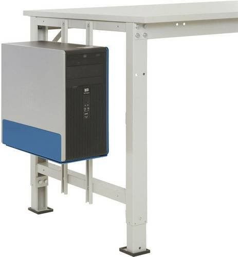 Manuflex LZ3590.5007 ESD-CPU-Halter in Brillantblau RAL 5007, B/T/H: 180-250 x 450 x 290 mm - Bild 1