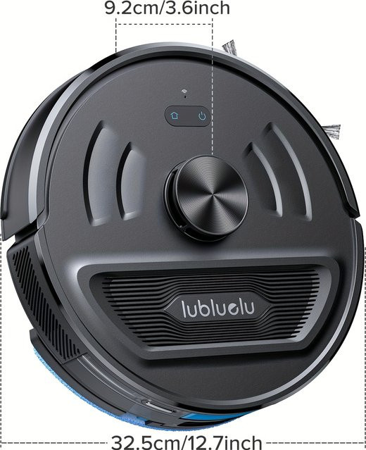 Lubluelu L20 Ultra 3-in-1 Roboter-Staubsauger und Wischroboter in Schwarz mit 6000Pa Saugkraft, 120 Minuten Akkulaufzeit und präziser Navigation für Tierhaare und Hartböden - Bild 1