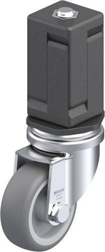 Blickle LRA-TPA 50G-EV07 Lenkrolle in Grau und Silber mit Kunststoffrad, Rad-Durchmesser: 50 mm, Tragfähigkeit: 50 kg - Bild 1
