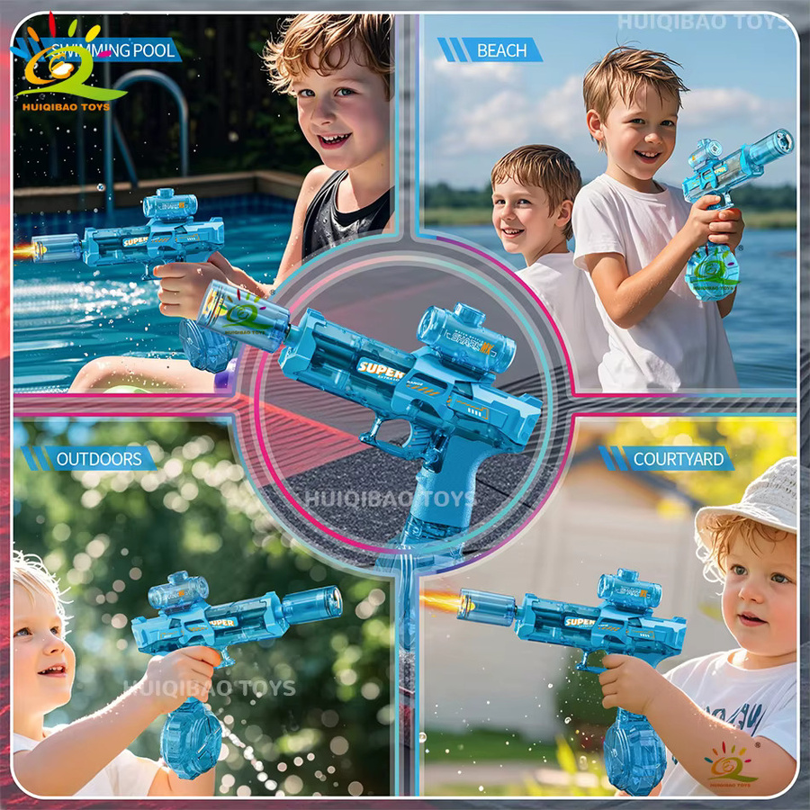 HUIQIBAO Automatische Elektrische Wasserpistole, Blau - Bild 4